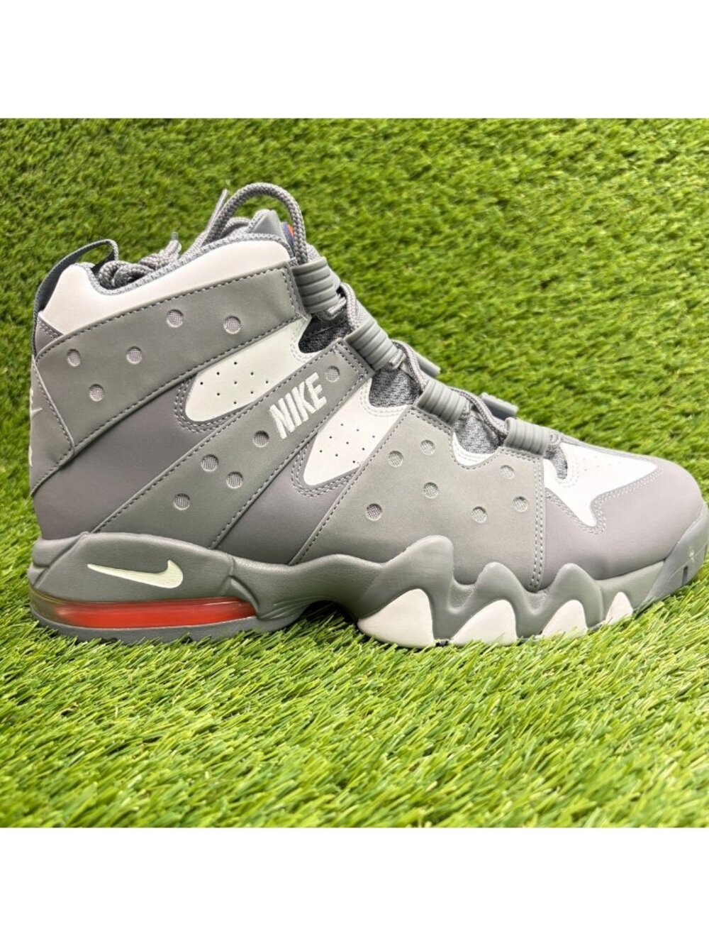 Nike Air Max 2 CB '94 Mens Size 11.5 Cool Gray White Basketball Shoes Sneakers